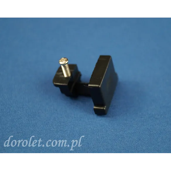 TS blanking plug with screw - black