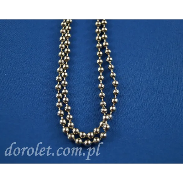 Pętla łańcuszka do rolet - metalowa srebrna