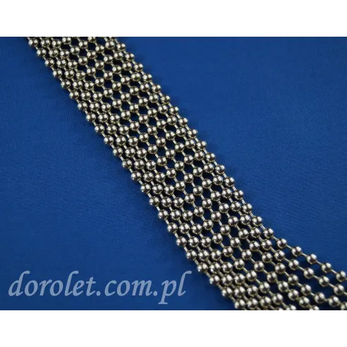Pętla łańcuszka do rolet - metalowa srebrna