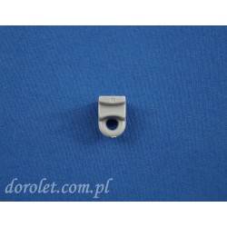 Ślizg z oczkiem do szyn sufitowych - szary