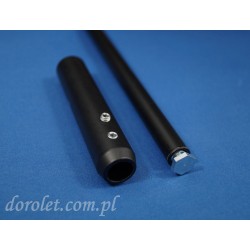 Uchwyt sufitowy 120 cm - czarny do parawanów podwieszanych 