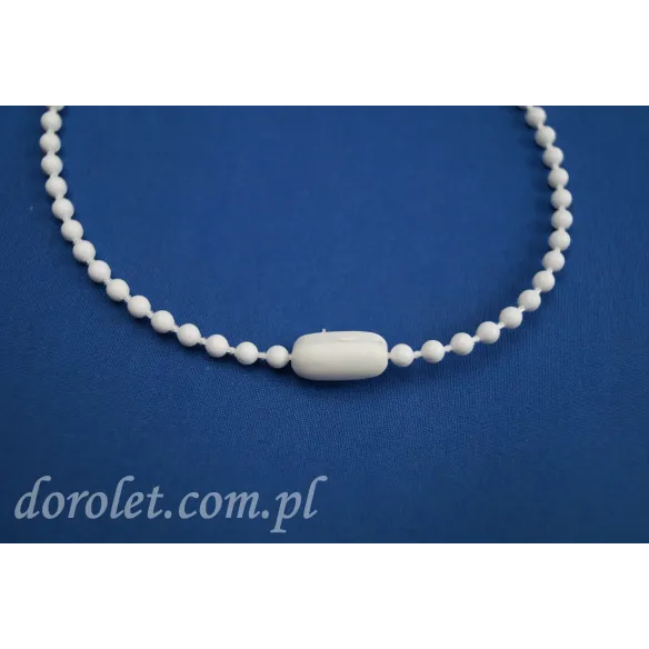 Łącznik do łańcuszka 4,5 mm dwuczęściowy - biały