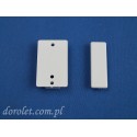 Mounting plate for pleats - white