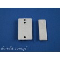 Pleat mounting plate - grey