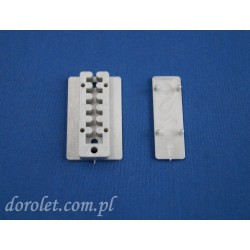 Płytka montażowa regulowana do żaluzji plisowanych  - szary