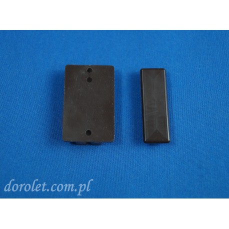 Płytka montażowa do żaluzji plisowanych - brąz