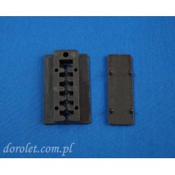 Płytka montażowa do żaluzji plisowanych - brąz