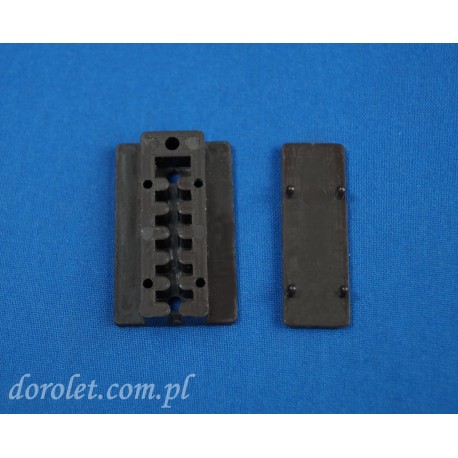 Pleat mounting plate - bronze