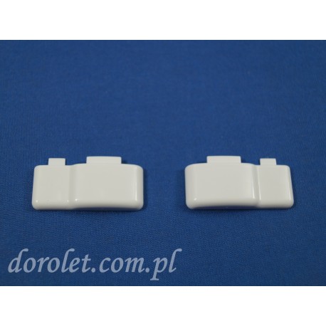 Flat guide caps - white