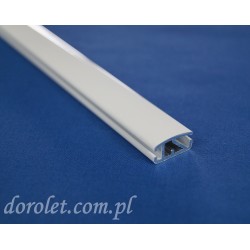 Aluminum Bottom Weight Bar for Roller Blinds – White 8x16mm Custom Cut