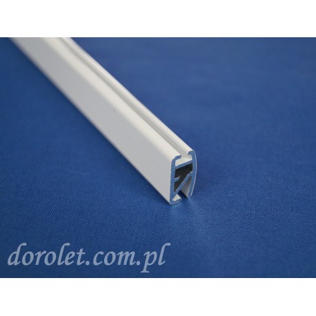 Aluminum Bottom Weight Bar for Roller Blinds – White 8x16mm Custom Cut
