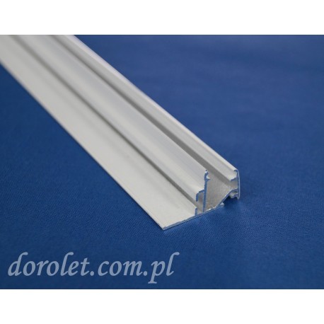 White Aluminum Extension Profile for Besta Cassette | Drill-Free