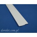 White Flat Aluminium Roller Blind Guide Rail 32mm