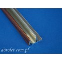 Przystawka aluminiowa do kasety rolety Besta - orzech