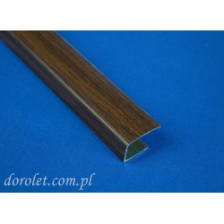 Aluminium spatial slide - walnut