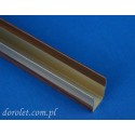 Prowadnica aluminiowa przestrzenna do rolet - orzech