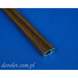 Belka obciążająca aluminiowa do rolet  - orzech