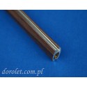Belka obciążająca aluminiowa do rolet  - orzech