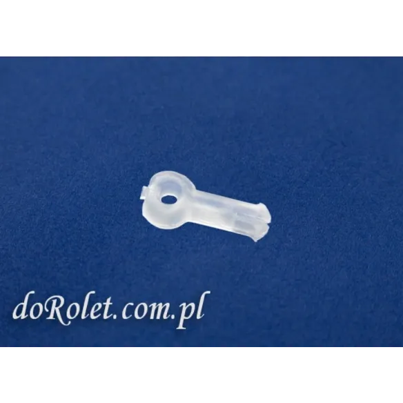 Sworzeń zaślepki, oczko do żyłki rolety - transparentny