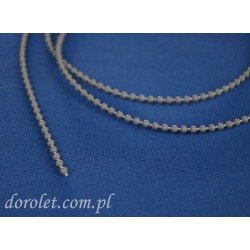 Łańcuszek kulkowy 3,0 mm do rolet - szary