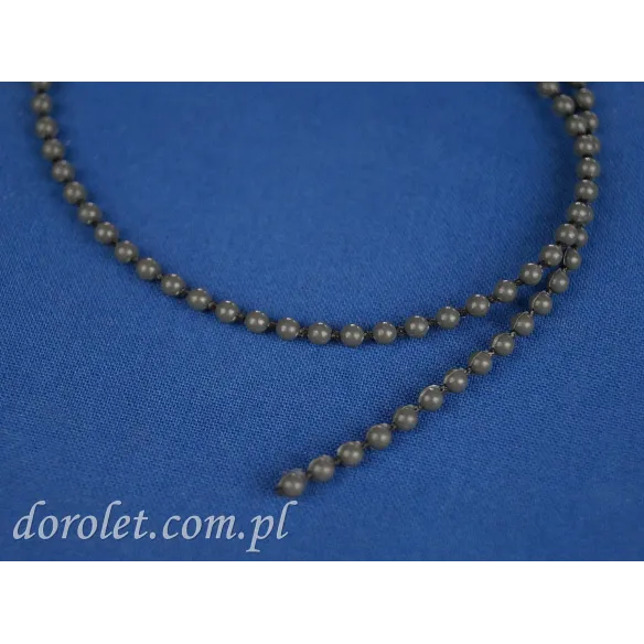 Łańcuszek kulkowy 4,5 mm do rolet - szary