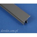 Przystawka aluminiowa do kasety rolet Besta - szary