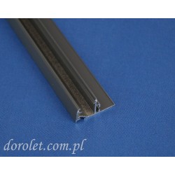 Przystawka aluminiowa do kasety rolet Besta - szary