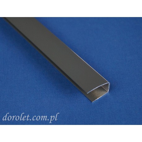 Prowadnica aluminiowa przestrzenna do rolet - szary