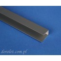 Prowadnica aluminiowa przestrzenna do rolet - szary