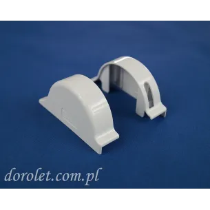 Besta II Micro Roller Blind Cassette End Caps – White