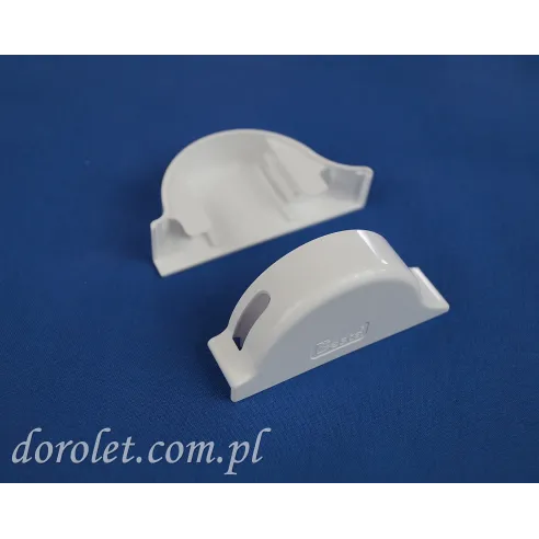 Besta II Mikro Rollo Kassetten Endkappen Set (L+R) – Weiß