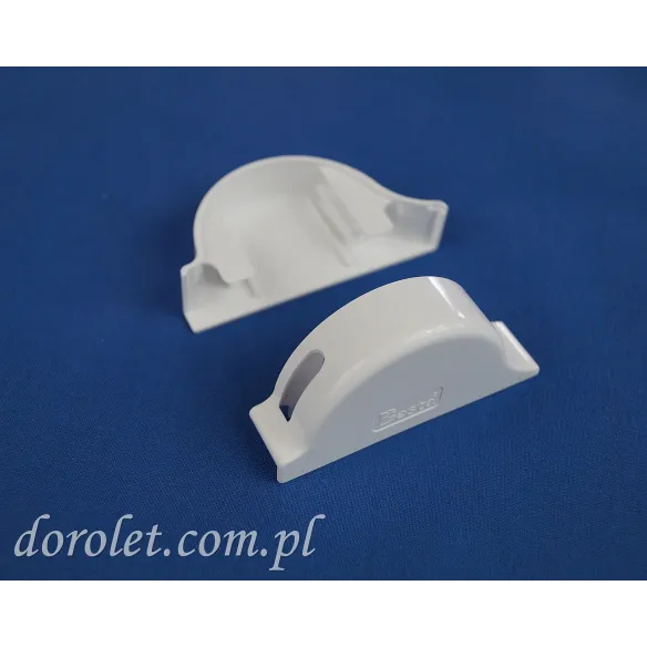 Besta II Micro Roller Blind Cassette End Caps – White Set (L+R)