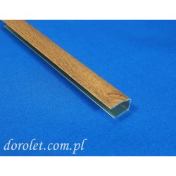 Prowadnica aluminiowa przestrzenna do rolet- złoty dąb