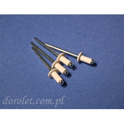 Countersunk rivet 4.0 x 8 - white