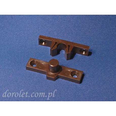 Uchwyt Click and turn do żaluzji tarasowych i balkonowych- brąz