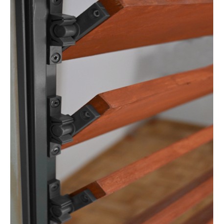 Uchwyt Click and turn do żaluzji tarasowych i balkonowych-antracyt