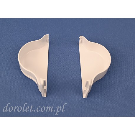 Zaślepki kasety rolety Fantazja LUX - biały