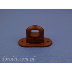 Chwytka naburtowa obrotowa do oczek owalnych - brąz