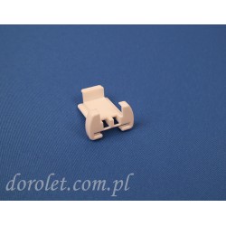 Aluminium pleat profile cover - white