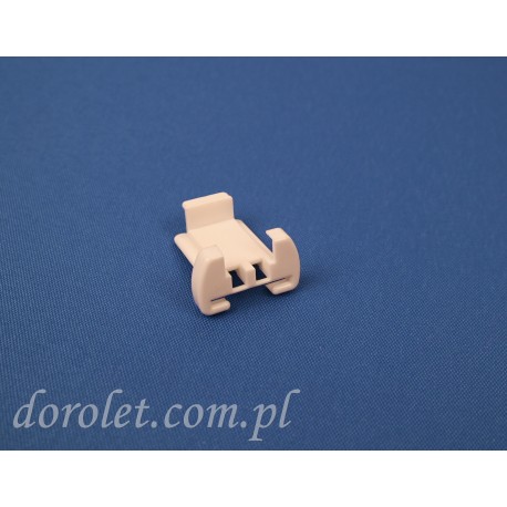 Aluminium pleat profile cover - white