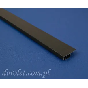 Profil aluminiowy moskitiery okiennej- antracyt