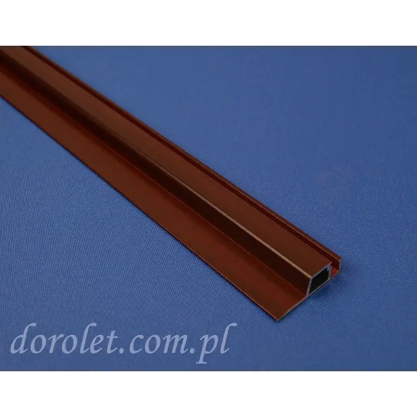 Profil aluminiowy do moskitiery okiennej - mahoń