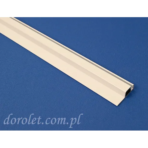 White Aluminum Fly Screen Profile - Extruded Window Frame Section