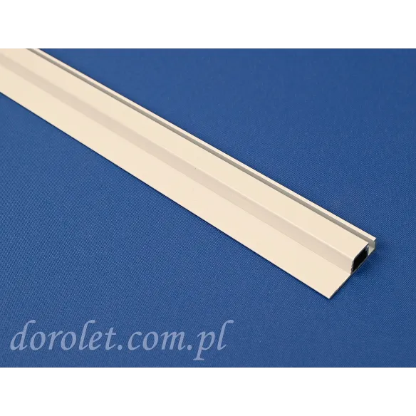 White Aluminum Fly Screen Profile - Extruded Window Frame Section