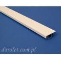 White Aluminum Fly Screen Profile - Extruded Window Frame Section