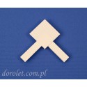 Narożnik do łączenia ramek moskitiery - biały