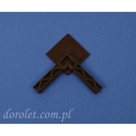 Narożnik do łączenia ramek moskitiery okiennej - brązowy