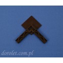 Corner for Window Mosquito Net Frames – Brown