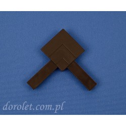 Narożnik do łączenia ramek moskitiery okiennej - brązowy