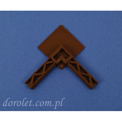PVC Eckverbinder für Fliegengitter Spannrahmen – Walnuss